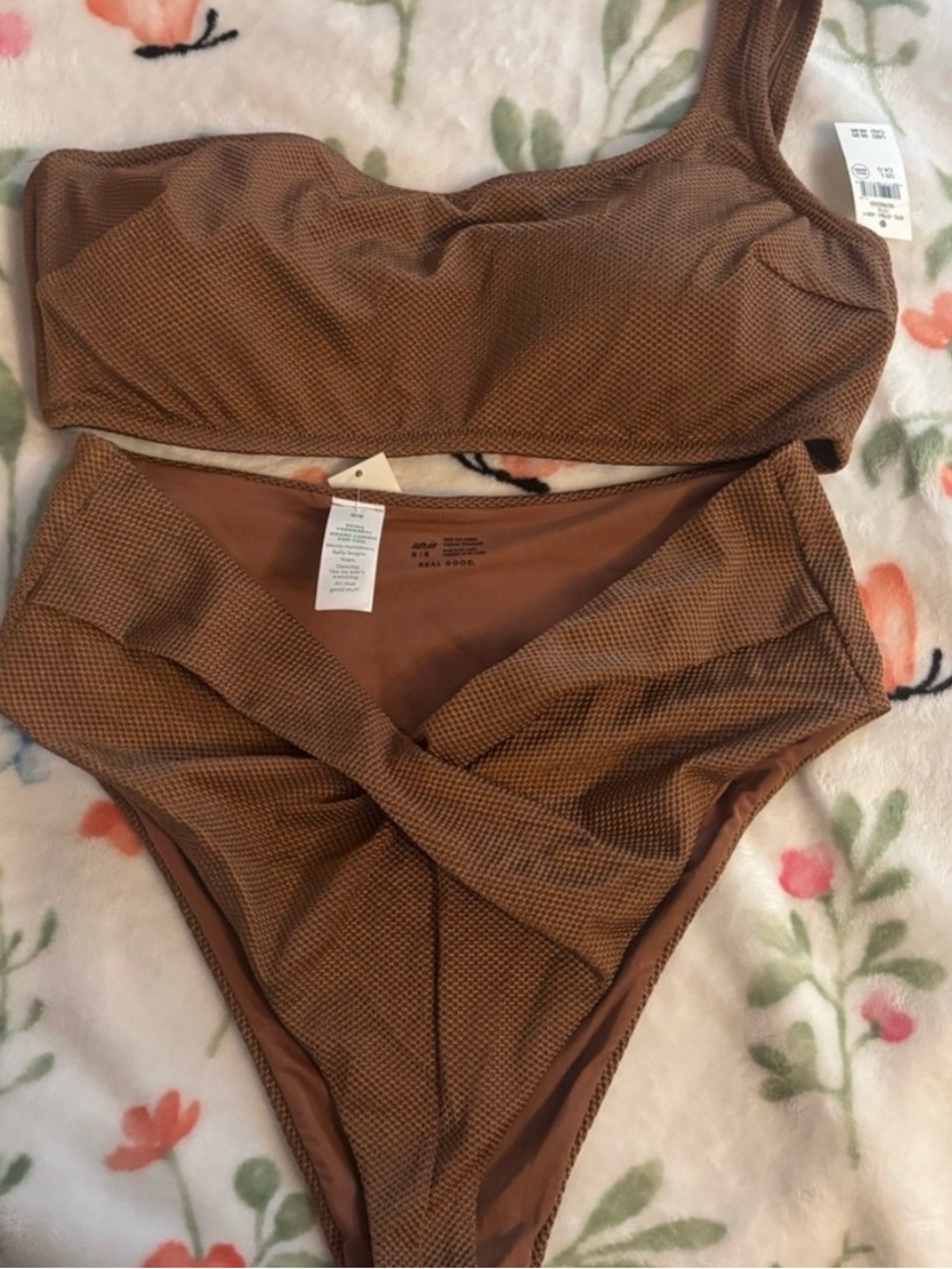 Aerie Brown Two-Piece Bikini Set